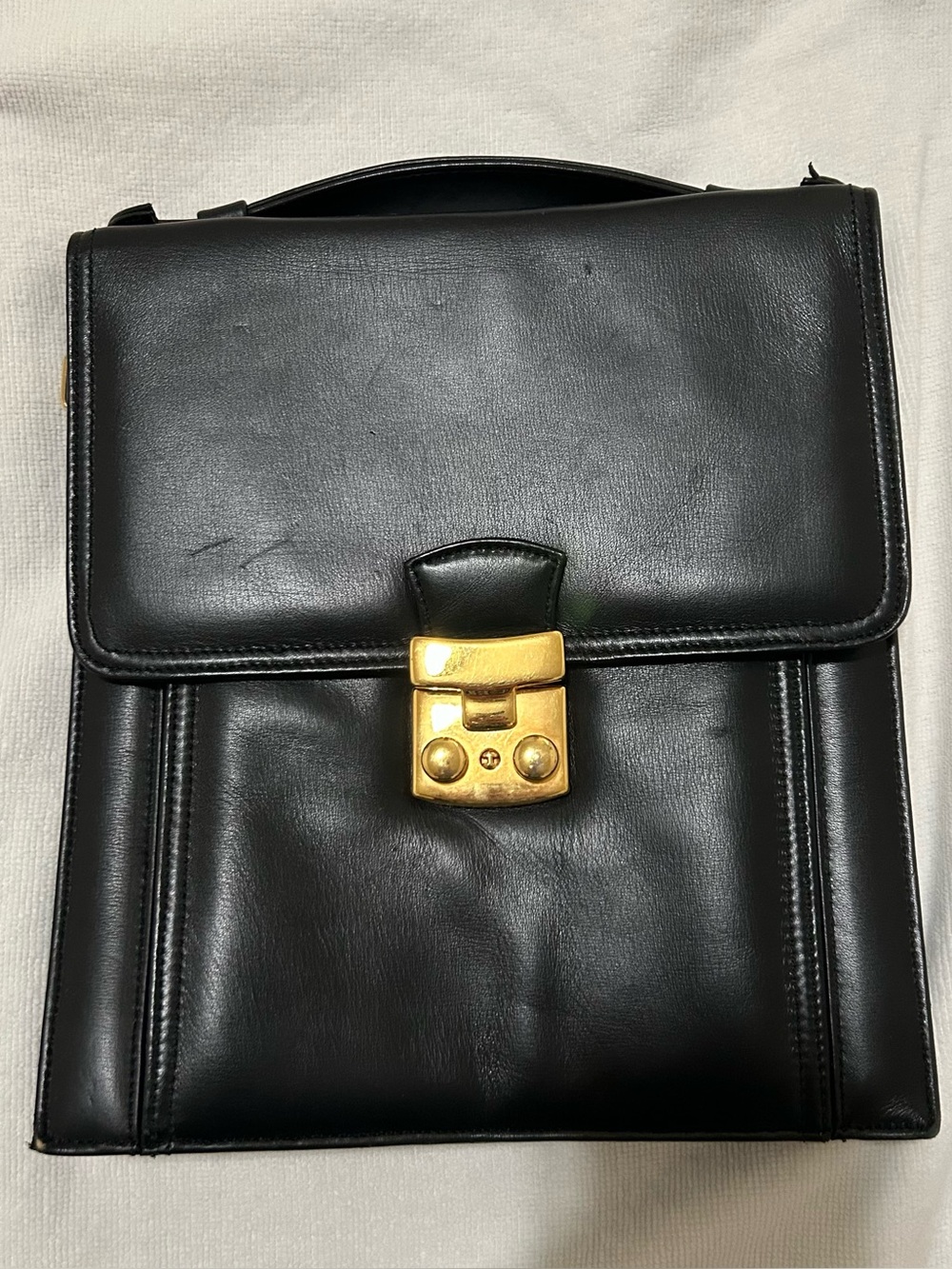 Vintage Black Satchel Bag